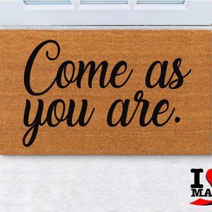 Come as you are doormat with fast shipping, funny Entry Doormats Christmas Gift